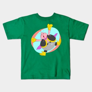 Pink Candy Man Kids T-Shirt